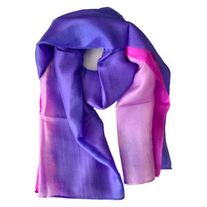 foulard en soie bleu violet Cosala